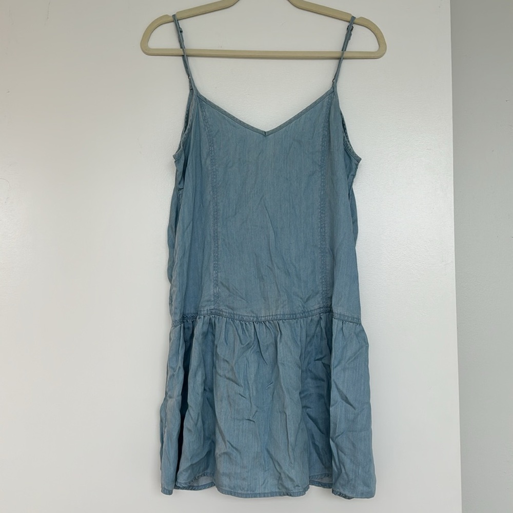 Denim mini dress